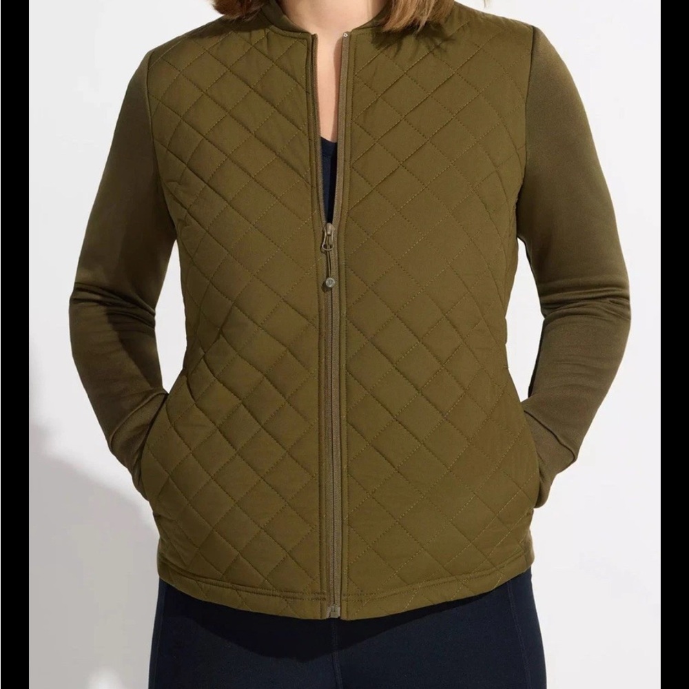 Mondetta Outdoor Project Women's Green Quilted Lightweight Jacket Size Small